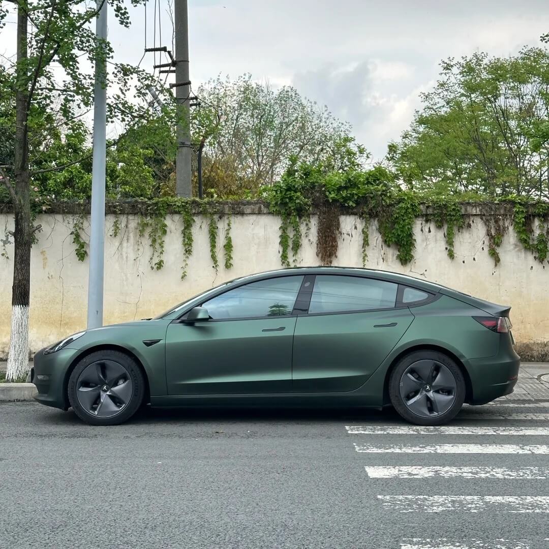 Satin Metallic Ghost Green PPF Wrap