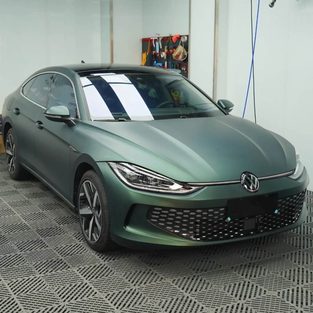 Satin Metallic Ghost Green Vinyl Wrap