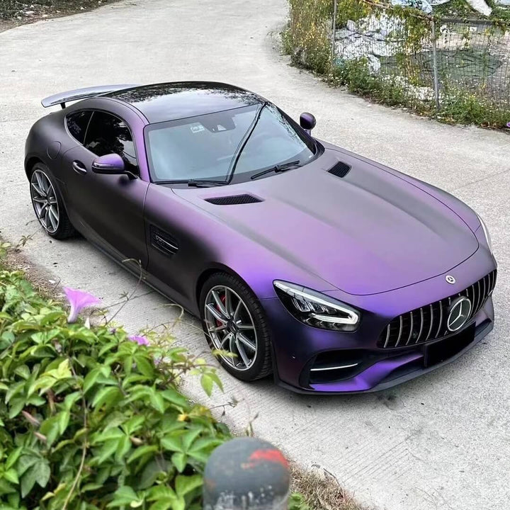 Satin Metallic Pinkish-Violet Car Wrap