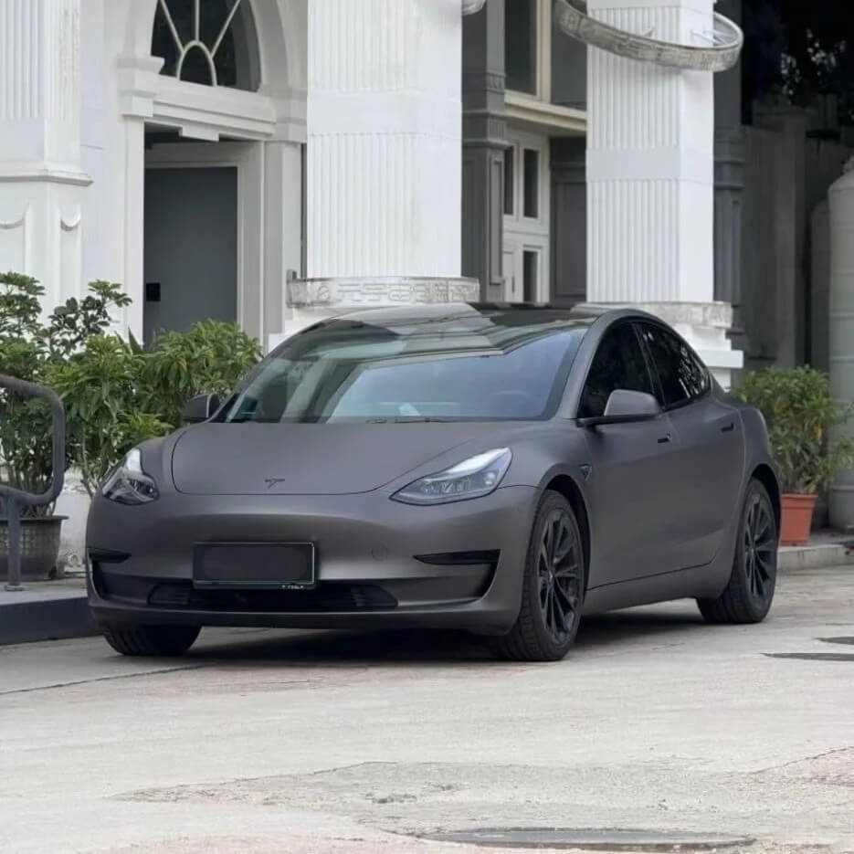Satin Meteorite Gray Tesla