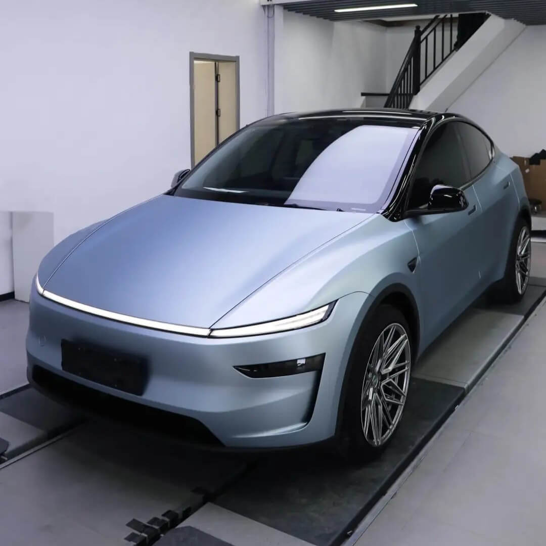 Satin Tesla Blue Color PPF