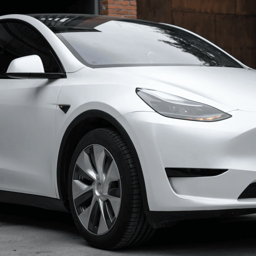 Satin White Car Wrap