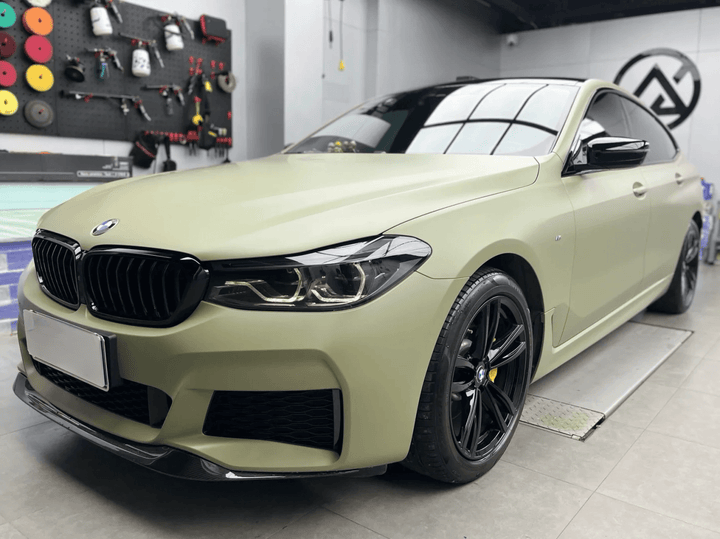 BMW Super Matte Khaki Green Vinyl Wrapping