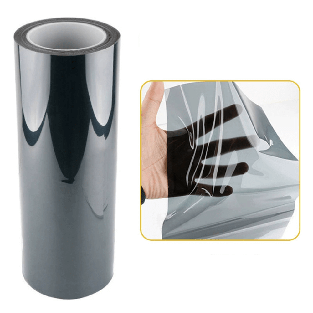 TPU Dark Black Self-healing Headlight Tint Film