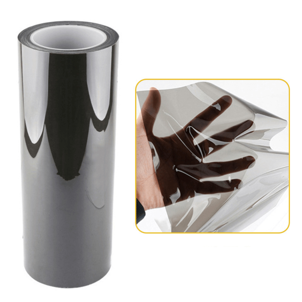 TPU Smoked Black Self-healing Headlight Tint Film
