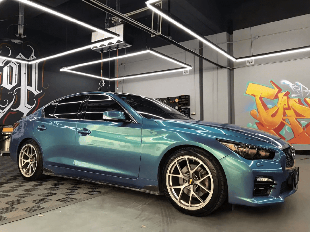 Teal Blue Pearlescent Wrap