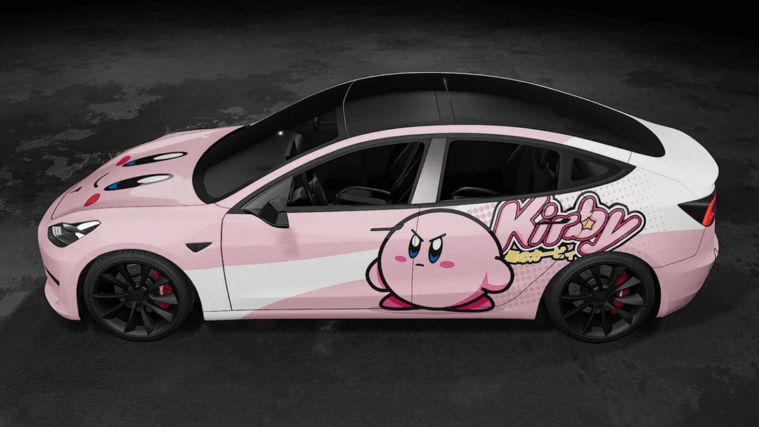 Tesla Kirby customized car wrap