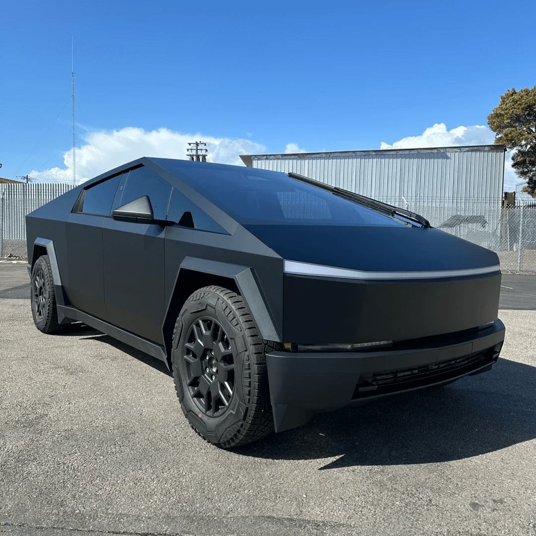 Tesla Cybertruck Metallic Matte Black Vinyl Wrap