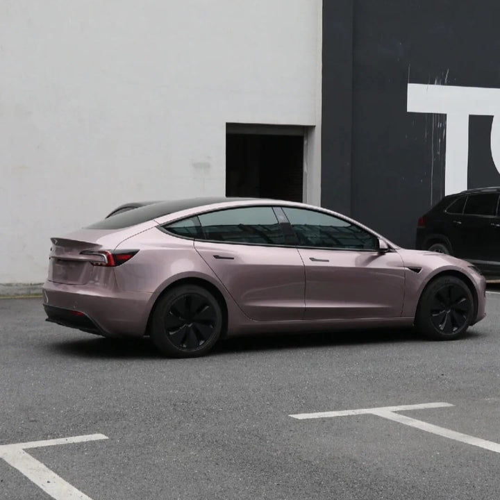 Tesla Frozenberry Color PPF Wrap