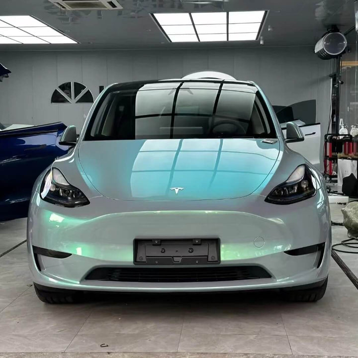 Tesla Gray Green Color PPF