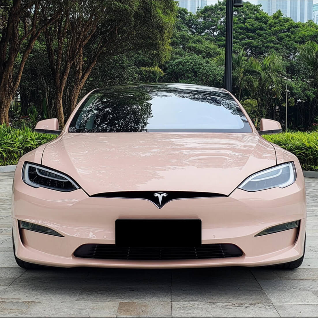 Liquid Metallic Shell Pink Color PPF | Premium Soft Pink Metallic Paint ...