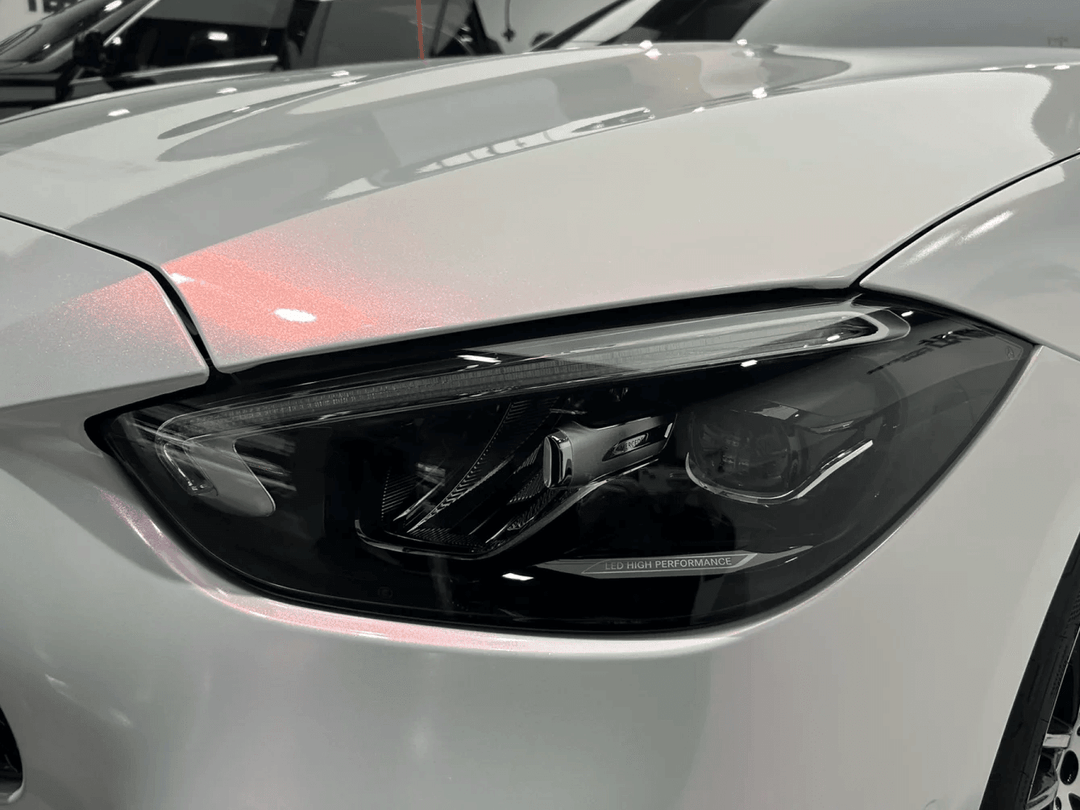 White Pink Car Wrap