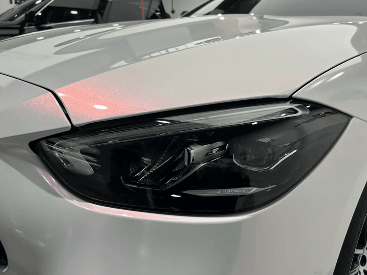 White Pink Car Wrap