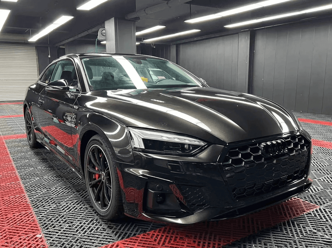 black metallic vinyl wrap