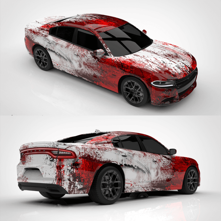 bloody car wrap