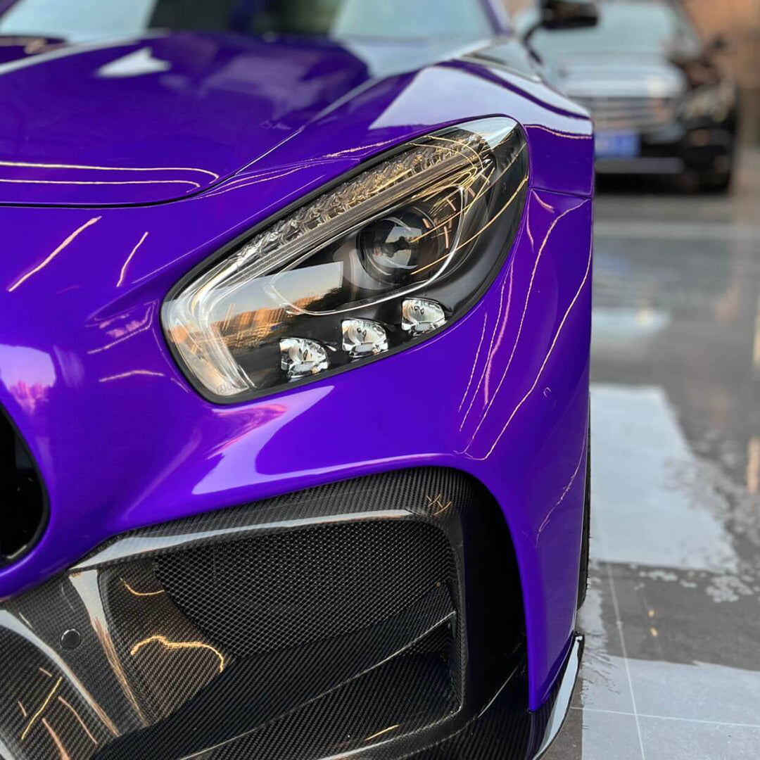 blue purple two tone vinyl wrap