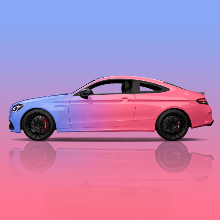 Blue Purple Pink Gradient Vinyl Wrap