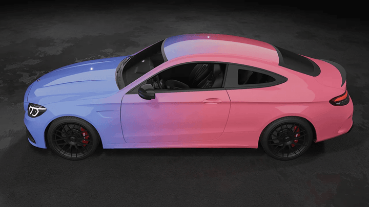 Blue Purple Pink Gradient Vinyl Wrap