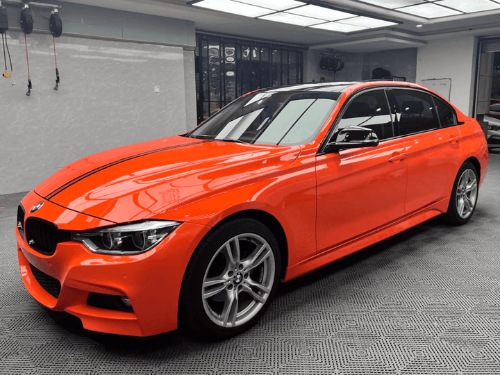 bmw Gloss Crystal Orange car Wrap