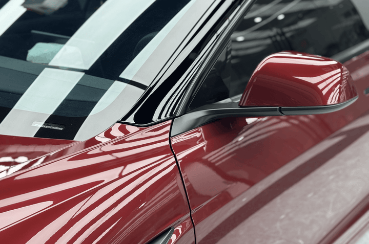 burgundy wrap car