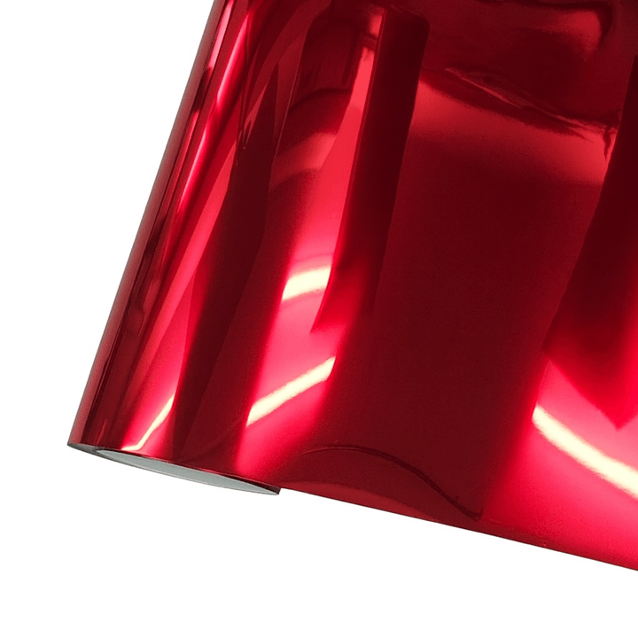 chrome red vinyl wrap