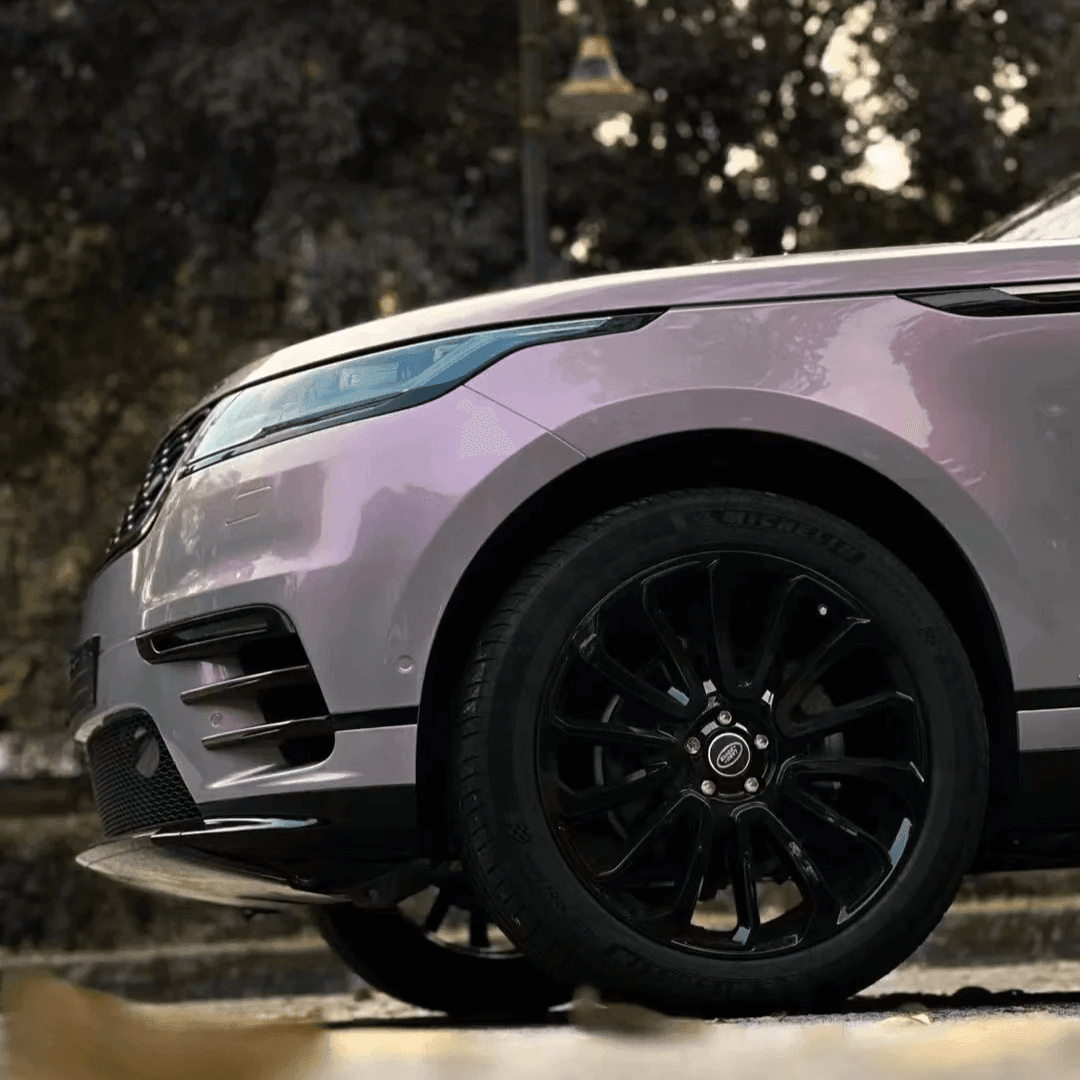 color shift gray pink vinyl wrap