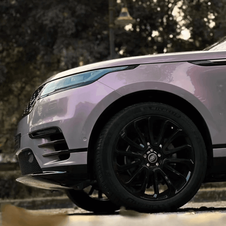 color shift gray pink vinyl wrap