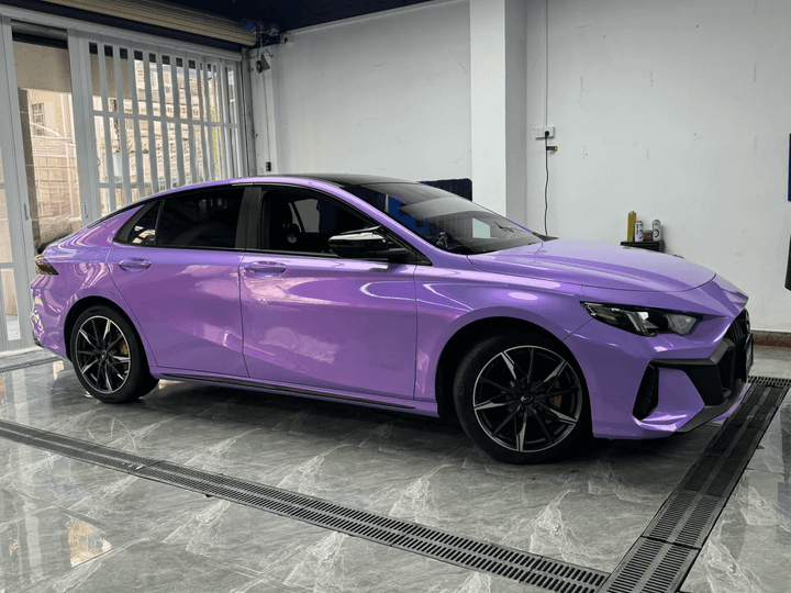 color shift purple vinyl wrap