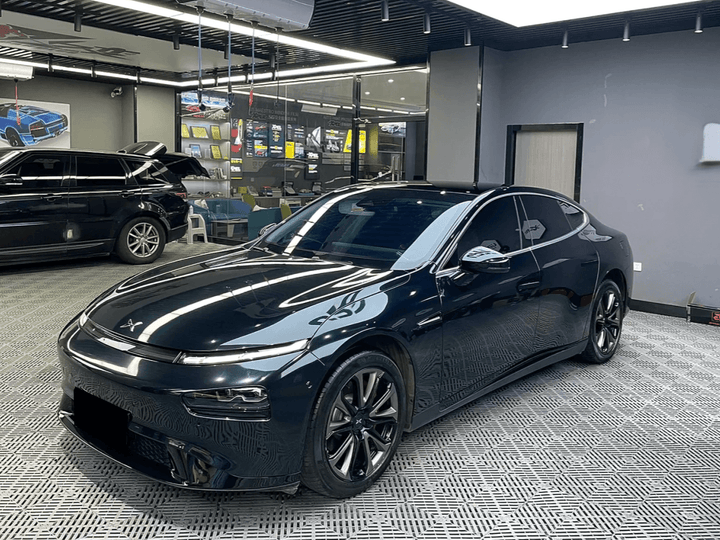 dark green car wrap