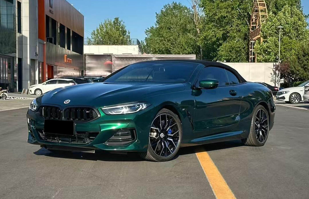 dark green vinyl wrap