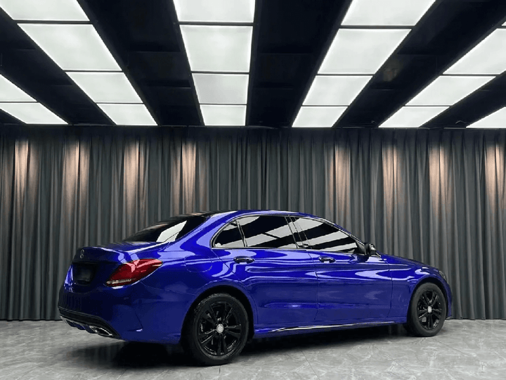 deep sapphire car wrap