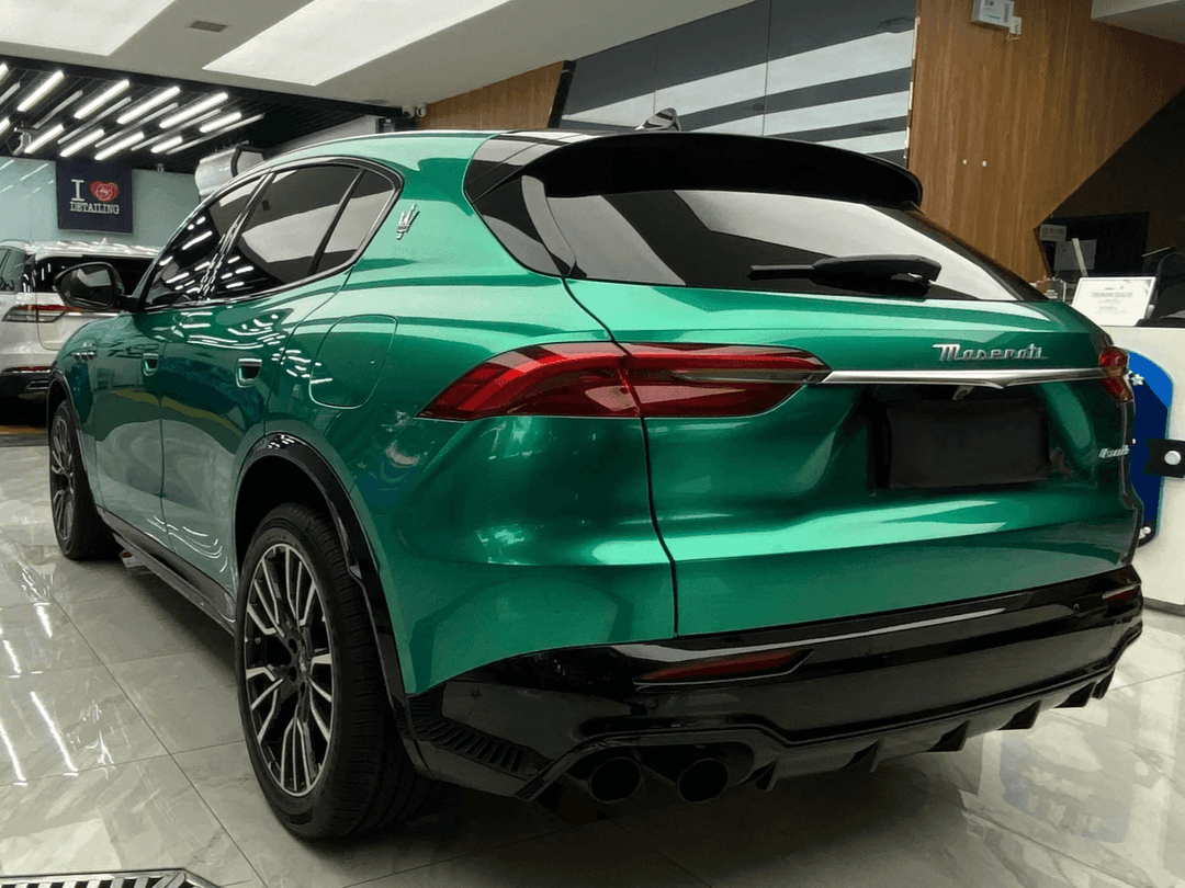 emerald green metallic wrap
