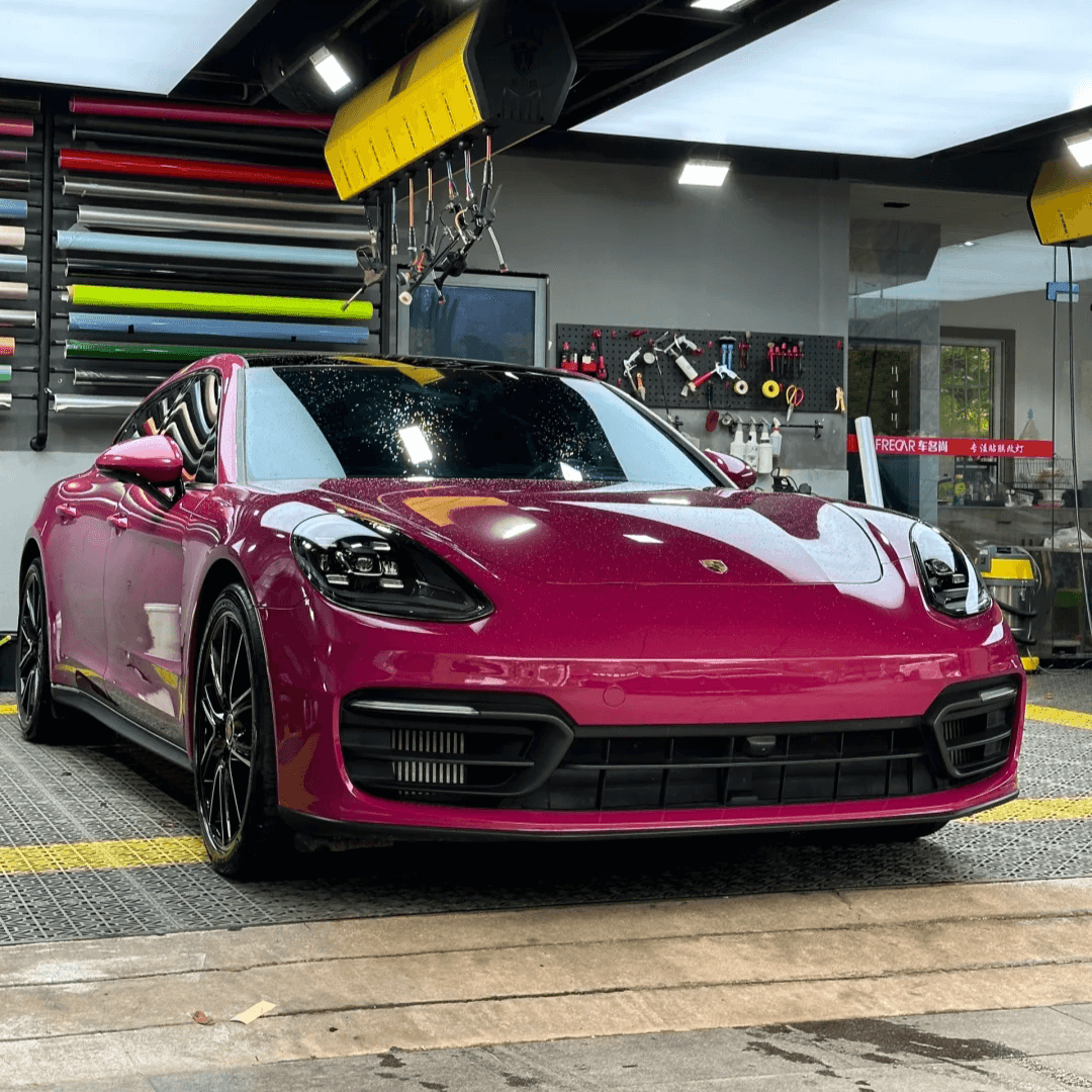 gloss Rose Red metallic wrap