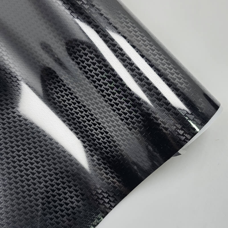 gloss black aircraft carbon fiber vinyl wrap
