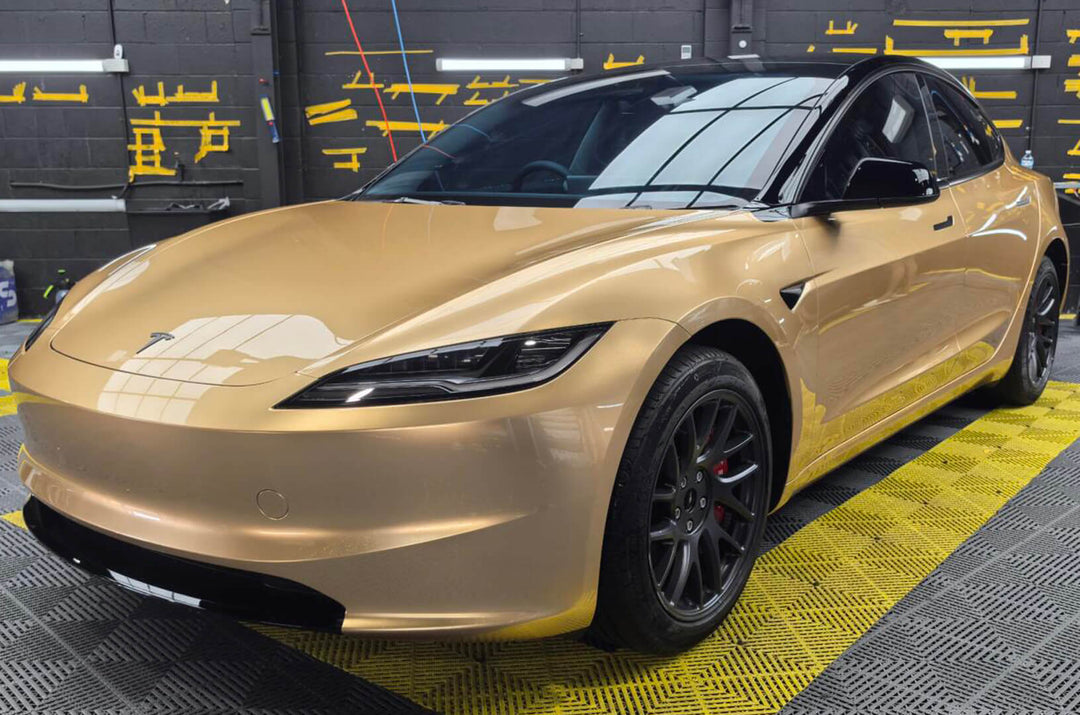 gloss gold metallic wrap