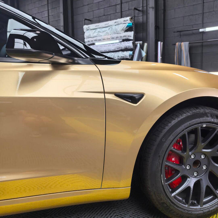 gloss gold vinyl wrap