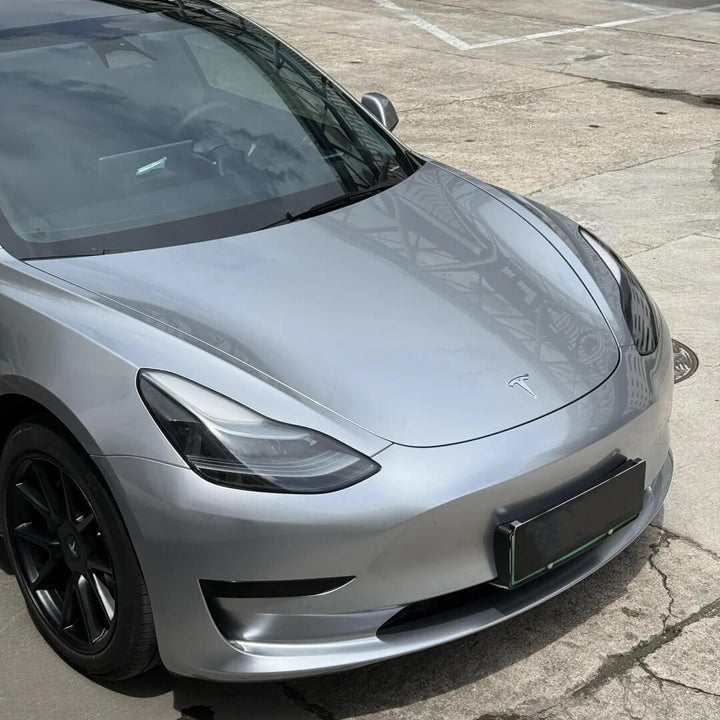 gloss metallic GT silver vinyl wrap