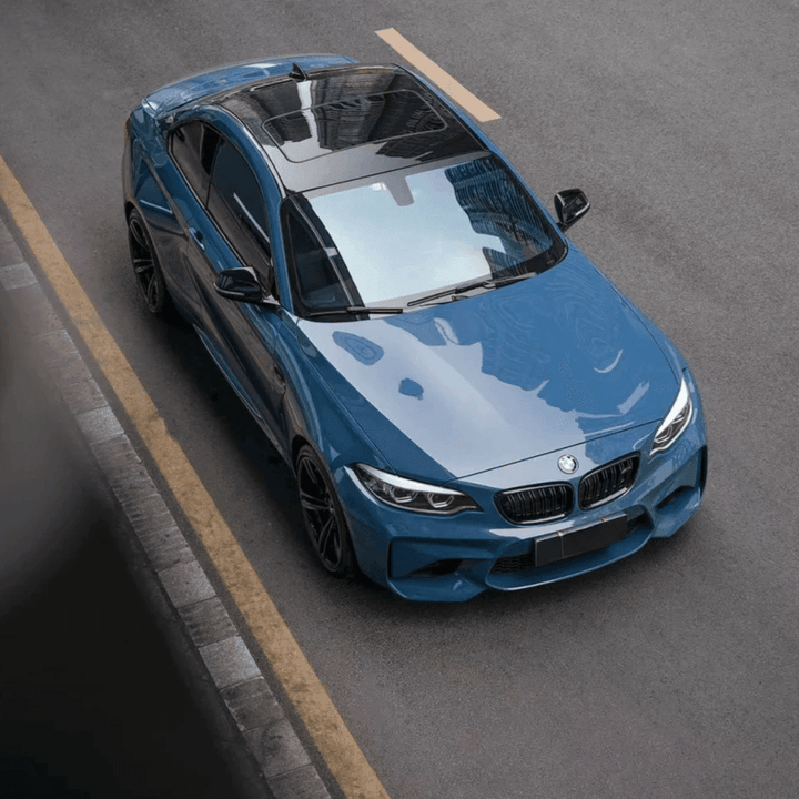 gloss metallic blue wrap