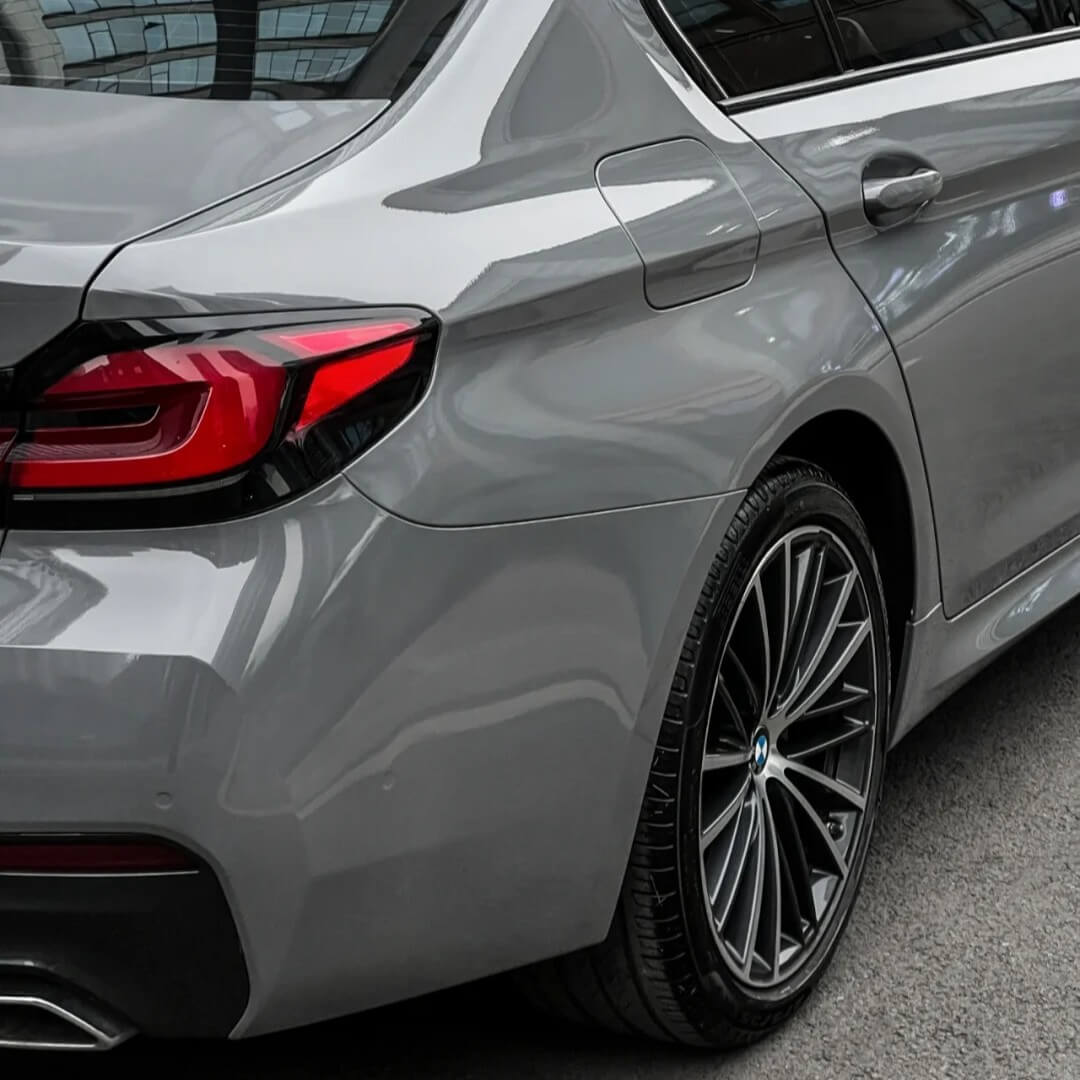gloss nardo grey car wrap finish