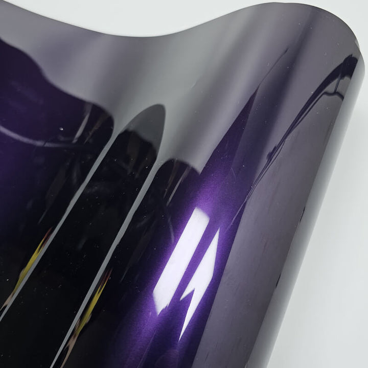 glossy Metallic Midnight Purple Vinyl Wrap