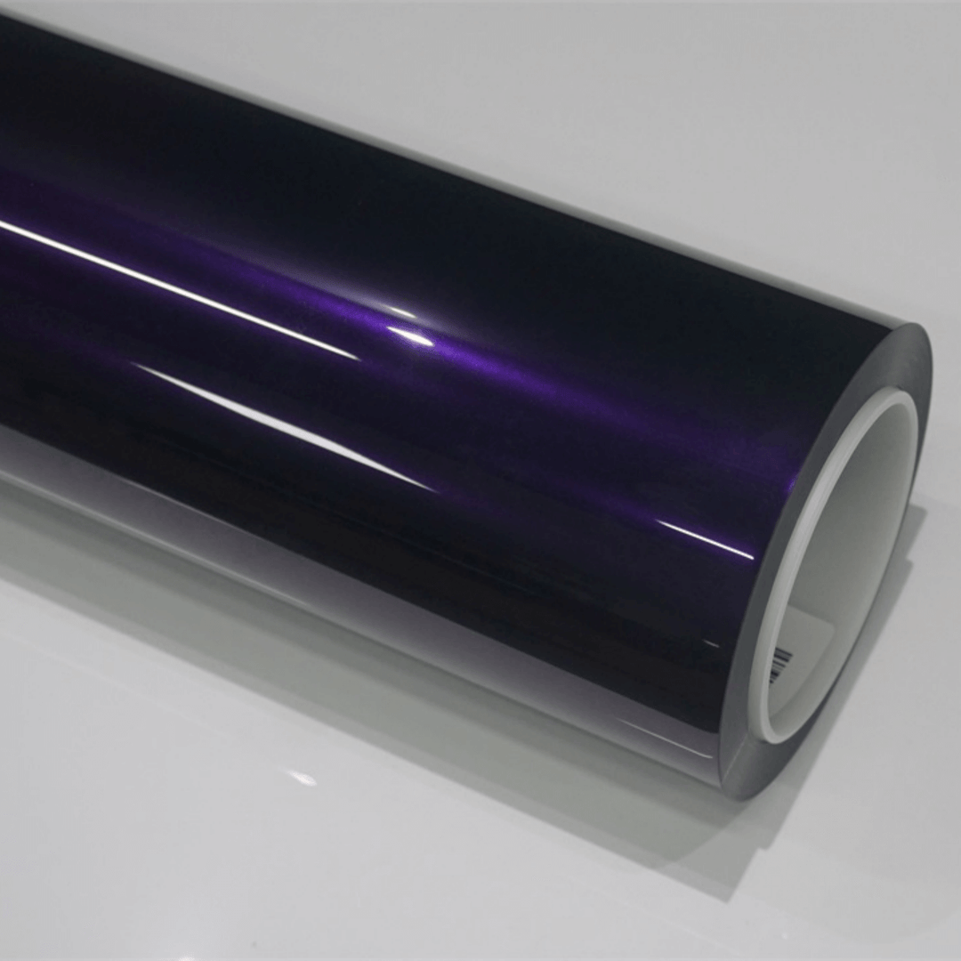 glossy metallic midnight purple color PPF