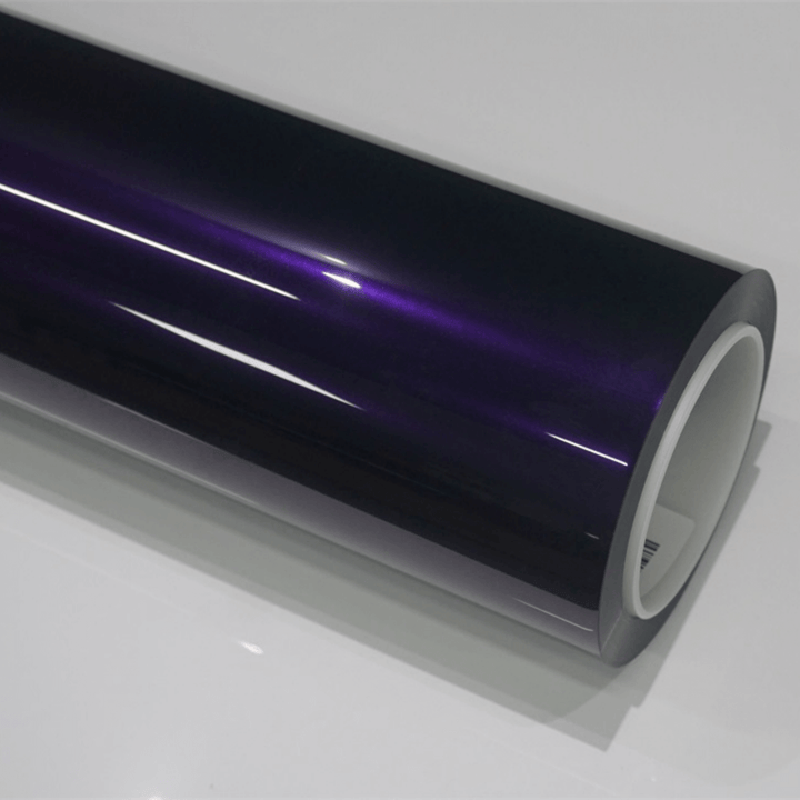 glossy metallic midnight purple color PPF