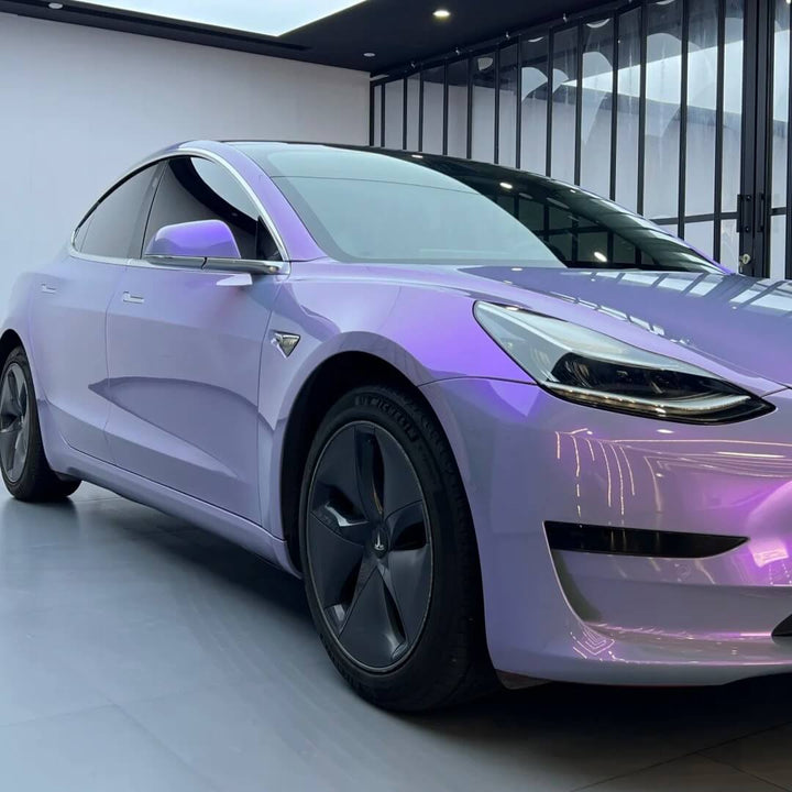 gray purple gloss wrap