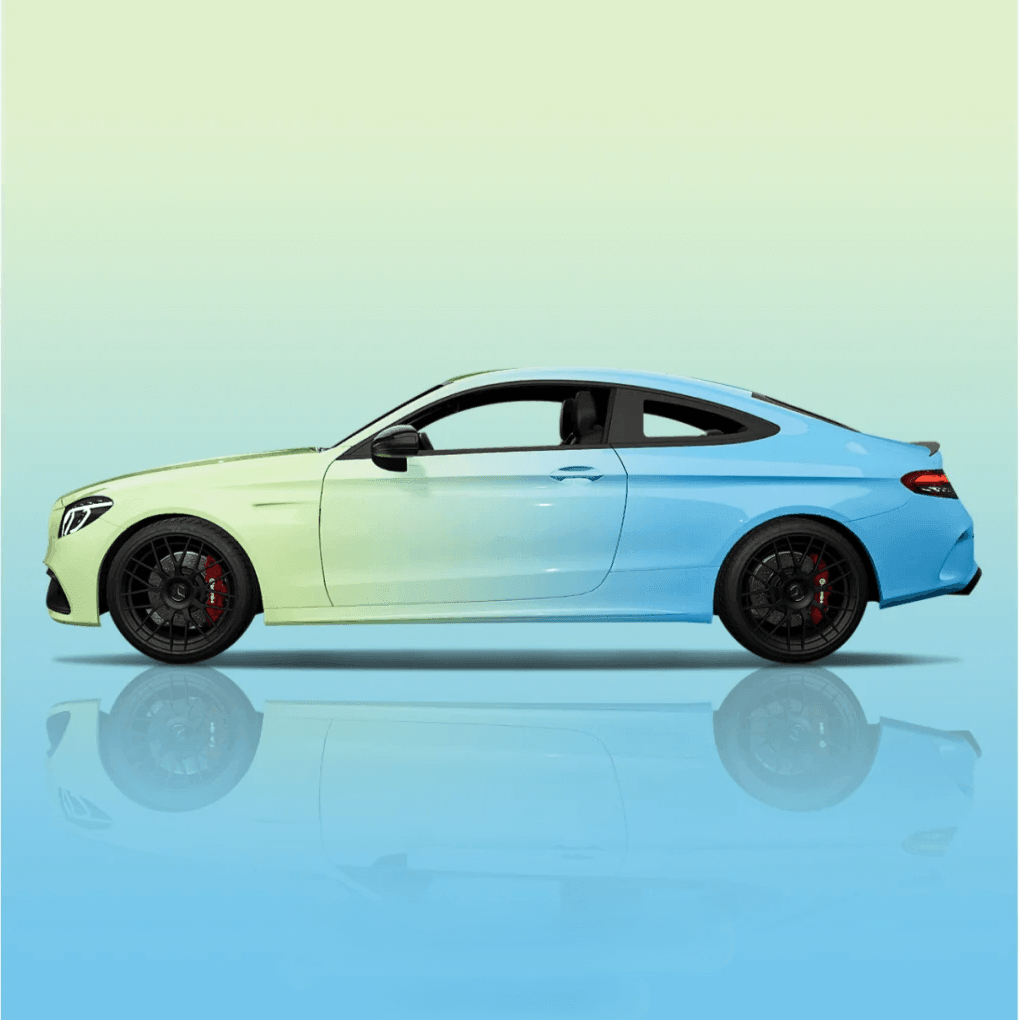 Green Blue Gradient Vinyl Wrap – YesWrap
