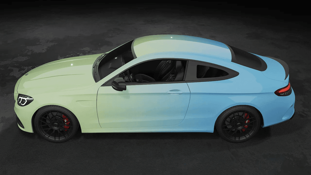 Green Blue Gradient Vinyl Wrap