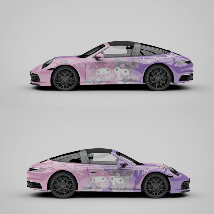 kawaii car wrap