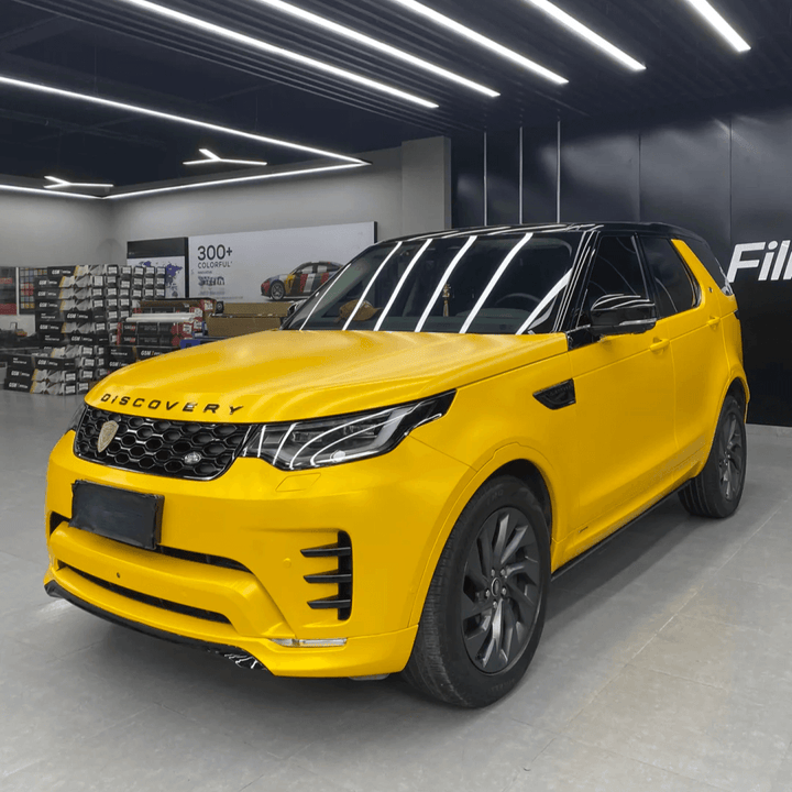 land rover Matte Metallic Yellow Vinyl Wrap