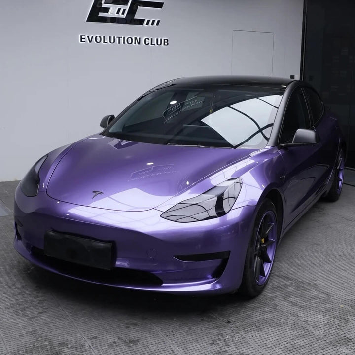 lavender purple car wrap