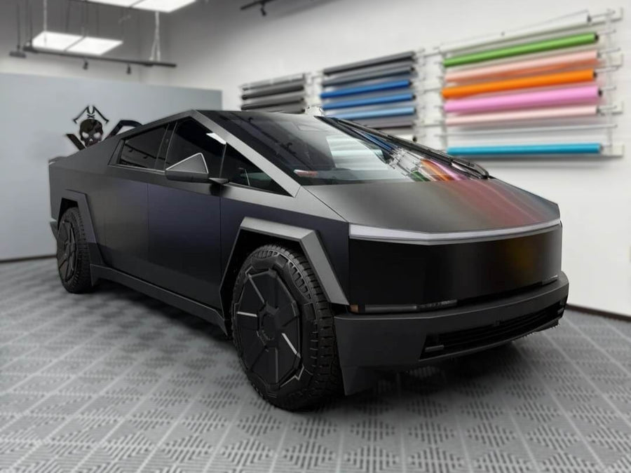 Tesla Cybertruck Wraps | Matte Black, PPF & Custom Cybertruck Vinyl ...
