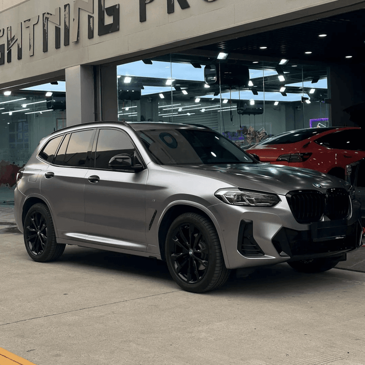 matte metallic gunmetal gray wrap 